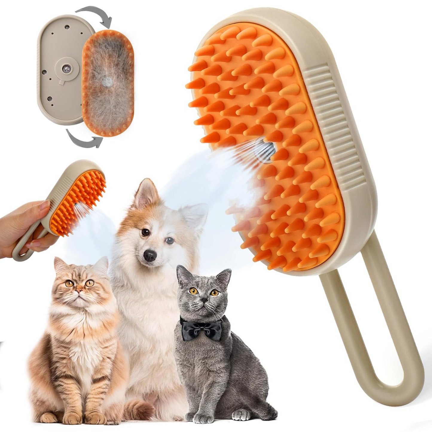Cepillo Para Mascotas A Vapor