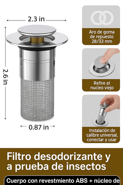 OFERTA 2x1 Tapones Filtrador Desagües