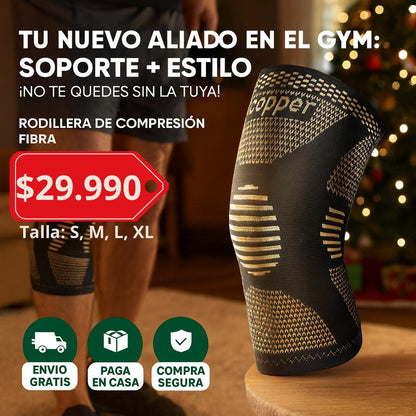 2 Rodillera De Compresión Fibra De Cobre