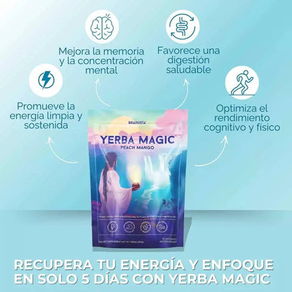Yerba Magic Té Mate Suplemento Natural + Mini Licuadora 420 ML