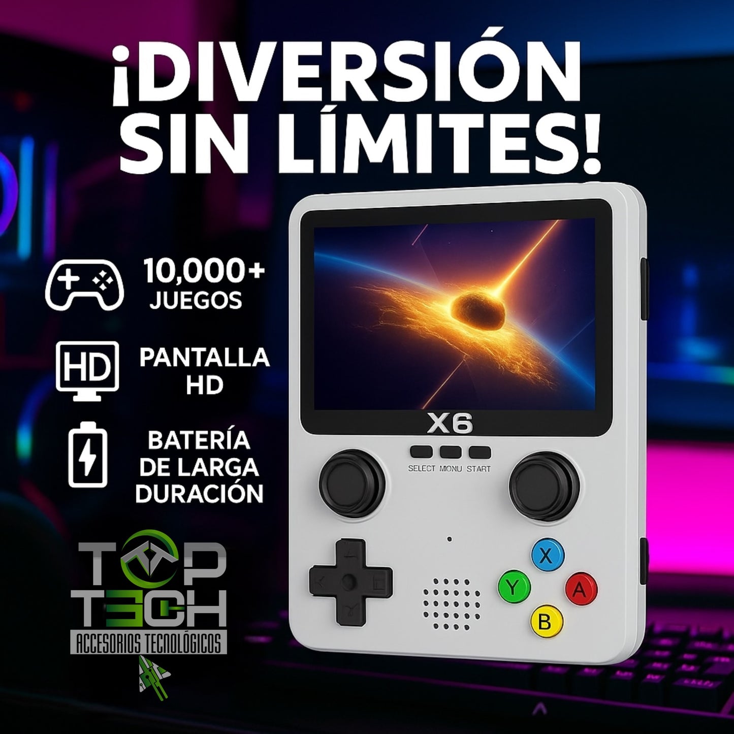 Consola Retro X6 HD 10000 juegos emulado
